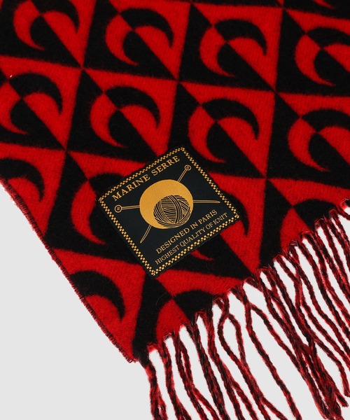 MARINE SERRE（マリーンセル） ストール マフラー MOON LOZENGE WOOL