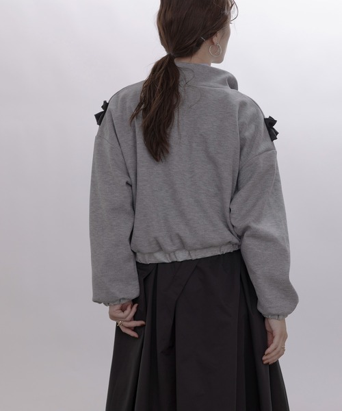 Eimee Law（エイミーロウ） ギャザーフリルハーフZIPトップス