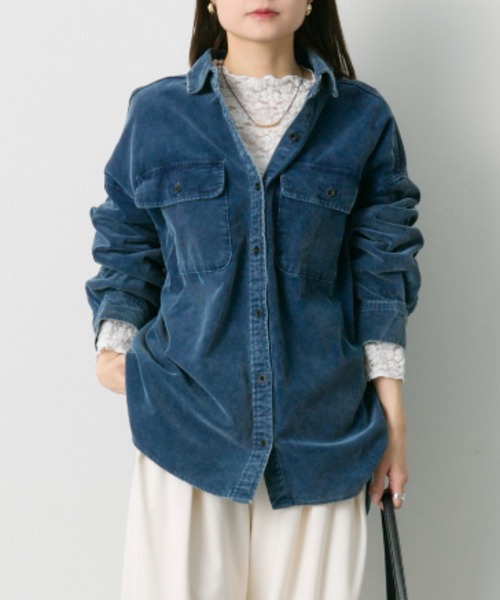 CE CAVEMPT シャツ コーデュロイ L LAKOLE シャツ 「セットアップ可」コーデュロイCPOシャツ / 590561