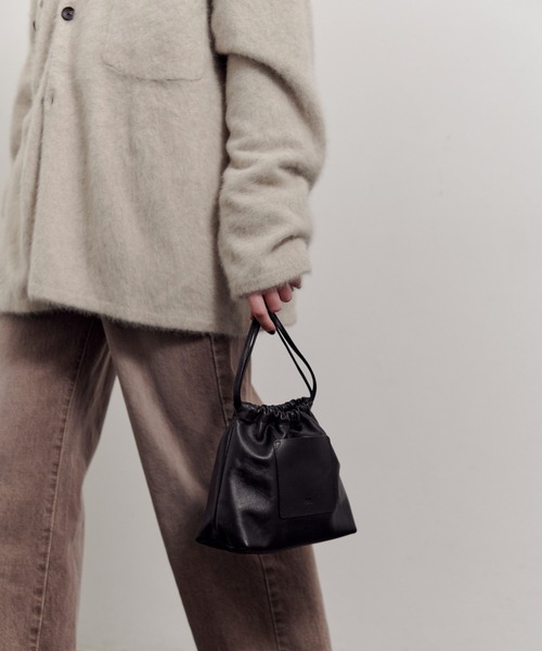 ONE.（ワンドット） ハンドバッグ 「ONE./ワンドット」レザー巾着