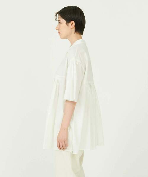 「conges payes ADIEU TRISTESSE」 半袖チュニック 38 チャコール レディース_画像4