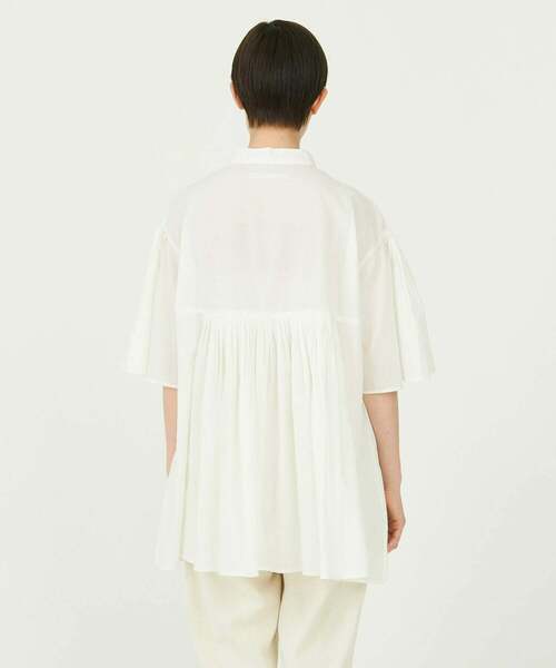 「conges payes ADIEU TRISTESSE」 半袖チュニック 38 チャコール レディース_画像6