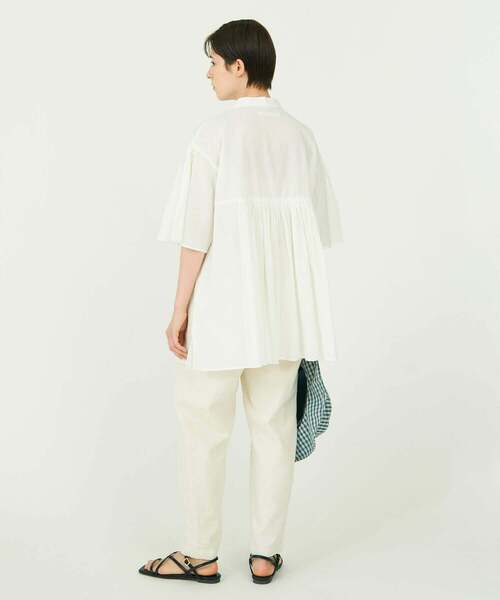 「conges payes ADIEU TRISTESSE」 半袖チュニック 38 チャコール レディース_画像8
