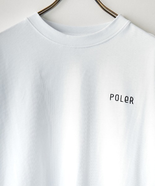 「POLeR」 半袖Tシャツ L ホワイト レディース_画像5