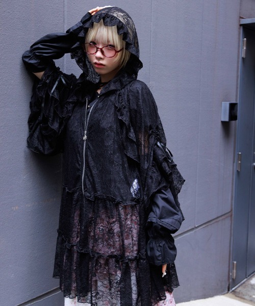 axes femme（アクシーズ ファム） カーディガン ティアードレース