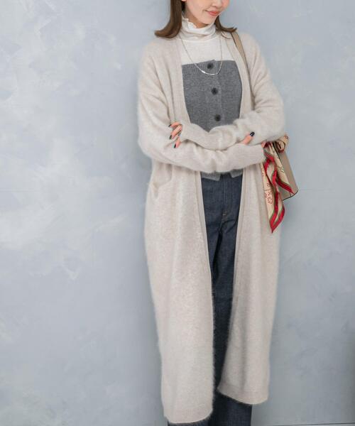 カーディガン ファーニットロングガウン レディース : ZOZOTOWN Yahoo