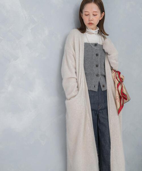 カーディガン ファーニットロングガウン レディース : ZOZOTOWN Yahoo