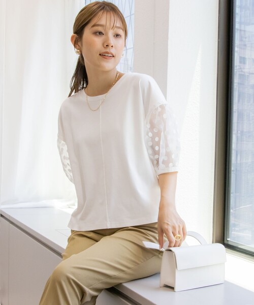 「NOLLEY'S」 半袖Tシャツ FREE ブラック レディース_画像8