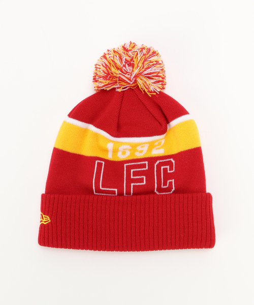 LFC刺繍 ニューエラ リバプール ニットキャップ 国内未発売 NEW ERA（ニューエラ） ニット帽 ニットキャップ 「Liverpool FC