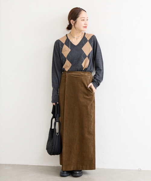 ジャーナルスタンダード（JOURNAL STANDARD）/Velour wrap skirt JOURNAL STANDARD（ジャーナルスタンダード） スカート Velour wrap
