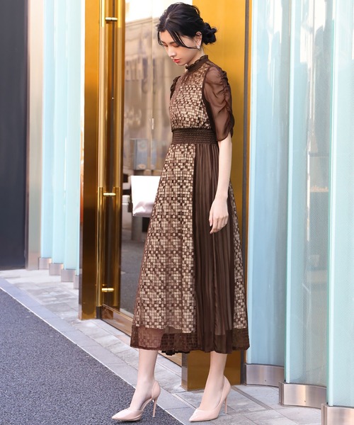 「GIRL」 半袖ワンピース FREE アッシュグレー レディース_画像6