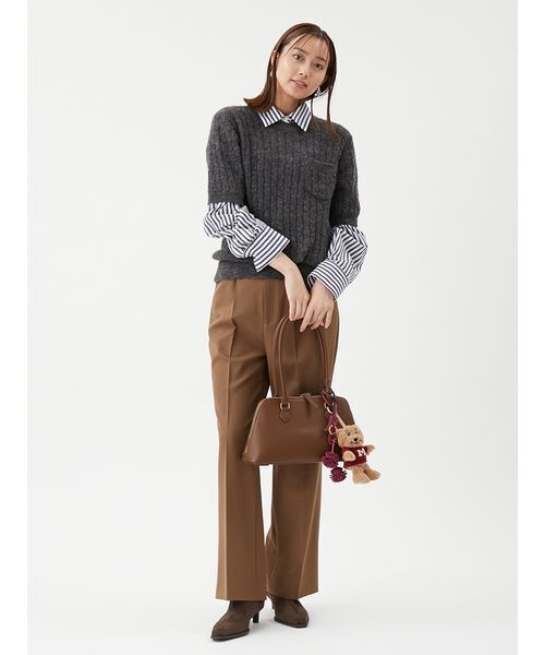 Mila Owen（ミラオーウェン） パンツ 「セットアップ対応」ワンタック