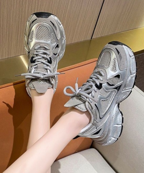 Ritzy」 ローカットスニーカー 23 シルバー レディース : ZOZOTOWN