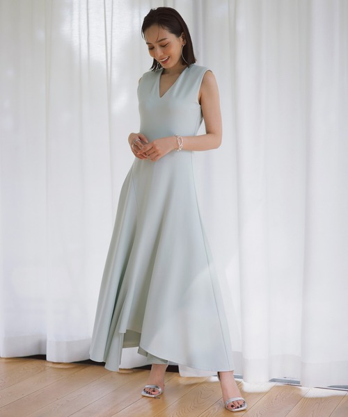 「anuans」 ノースリーブワンピース MEDIUM ホワイト レディース_画像6