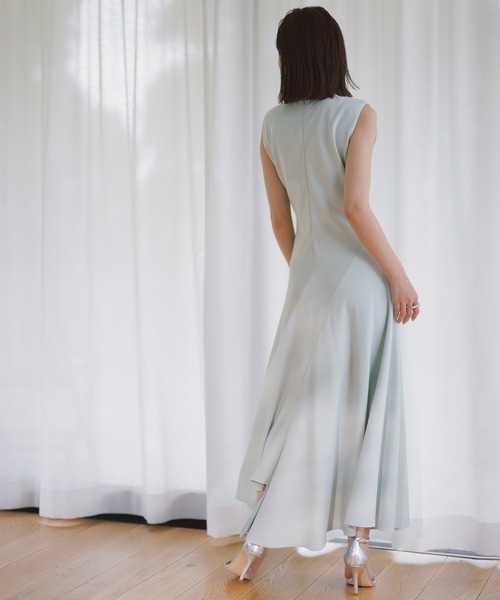 「anuans」 ノースリーブワンピース MEDIUM ホワイト レディース_画像7