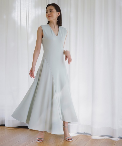 「anuans」 ノースリーブワンピース MEDIUM ホワイト レディース_画像8