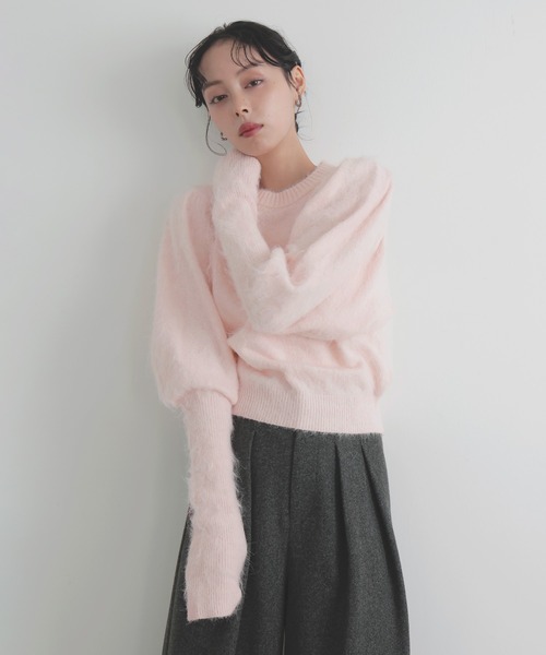 LIAN(リアン) ニット セーター モヘアパフスリーブニット レディース LIAN(リアン) ニット セーター モヘアパフスリーブニット レディース