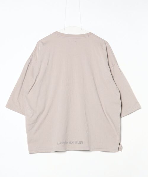 LANVIN en Bleu 「LANVIN Bleu」 半袖Tシャツ 48 グレイッシュベージュ 