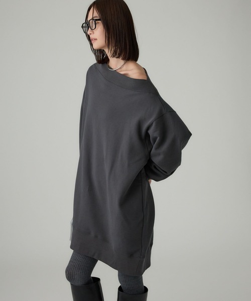 BABYLONE（バビロン） ワンピース オフショルスウェットミニワンピ