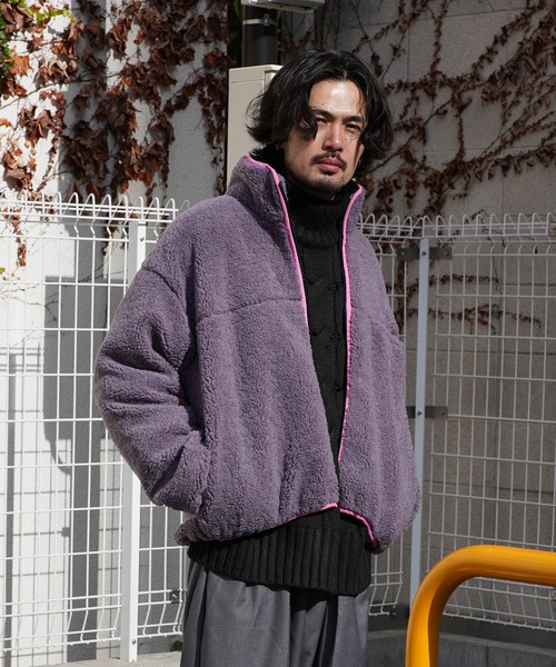 Aphlotus ブルゾン アウター ボア フリース ボアフリースジャケット