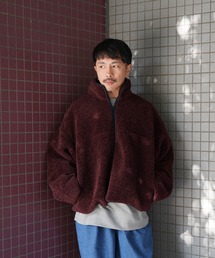 Aphlotus ブルゾン アウター ボアフリースジャケット メンズ