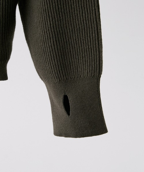 CLEL（クレイル） シャツ 「CLEL」Minimal Collar Drivers Knit Shirt
