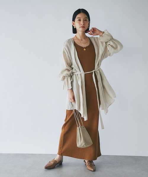 「RIVE DROITE」 ノースリーブワンピース FREE ブラック レディース_画像6