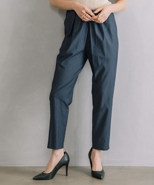 「MARECHAL TERRE」 イージーパンツ MEDIUM ライトグレー レディース_画像2