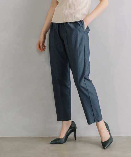 「MARECHAL TERRE」 イージーパンツ MEDIUM ライトグレー レディース_画像3