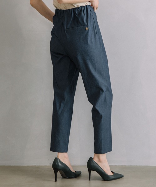 「MARECHAL TERRE」 イージーパンツ MEDIUM ライトグレー レディース_画像4