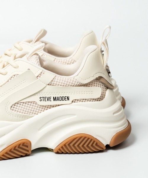 「STEVE MADDEN」 ローカットスニーカー 24cm グレー レディース_画像8