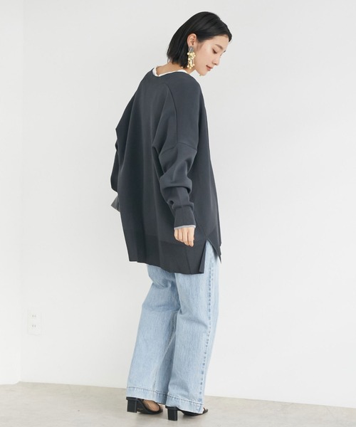 「DOUX ARCHIVES」 ニットカーディガン FREE チャコールグレー レディース_画像8