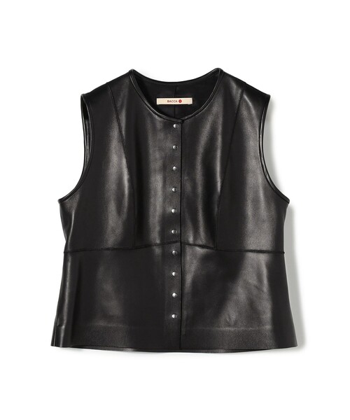 BACCA（バッカ） ベスト ジレ 「WEB先行予約」シープスキン ペプラム