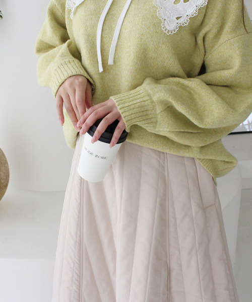 「MODE ROBE」 フレアスカート FREE カーキ レディース_画像6