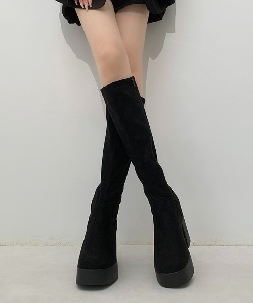 「Shoes in Closet」 ロングブーツ S ブラック レディース_画像5
