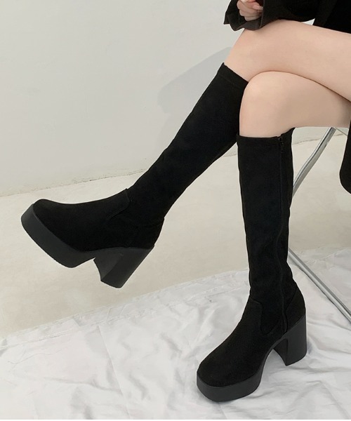 「Shoes in Closet」 ロングブーツ S ブラック レディース_画像6