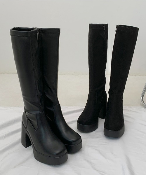 「Shoes in Closet」 ロングブーツ S ブラック レディース_画像7