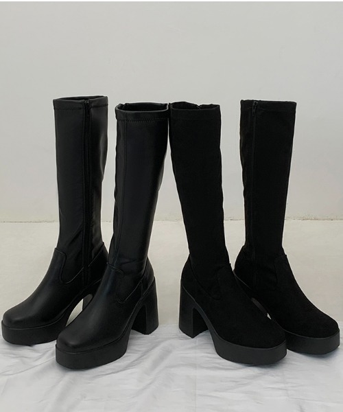 「Shoes in Closet」 ロングブーツ S ブラック レディース_画像8