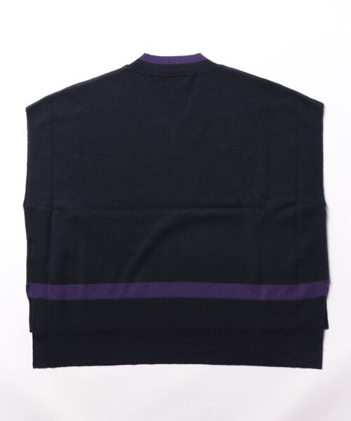 「ADIEU TRISTESSE」 ニットベスト FREE ネイビー レディース_画像2