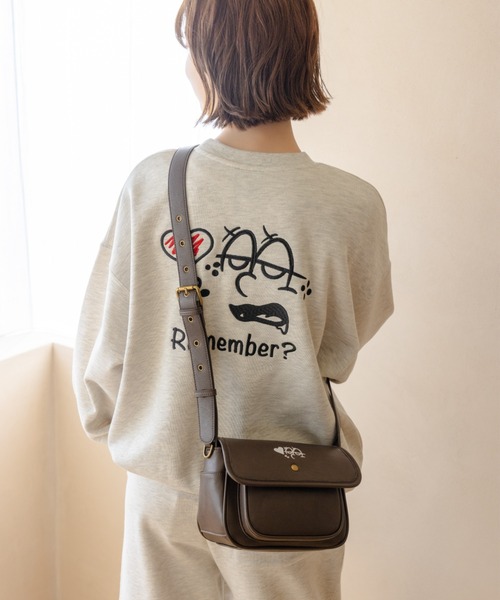 Remember. ショルダーバッグ フラップポケットPUレザーショルダー 