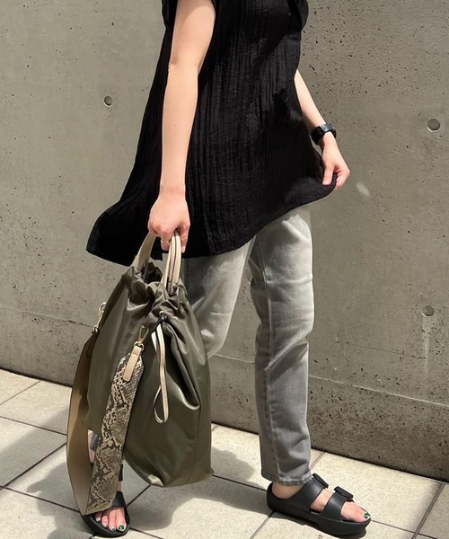 「un dix cors」 「cooco」2WAYバッグ FREE カーキ レディース_画像7