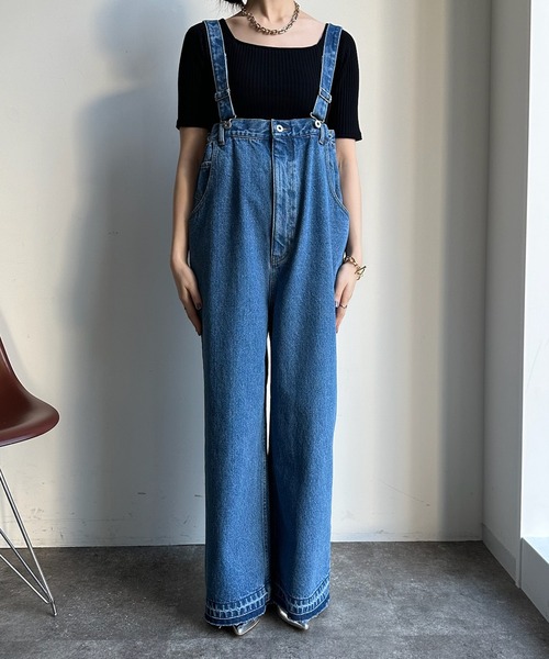 「DouDou」 デニムパンツ FREE ブルー レディース_画像8