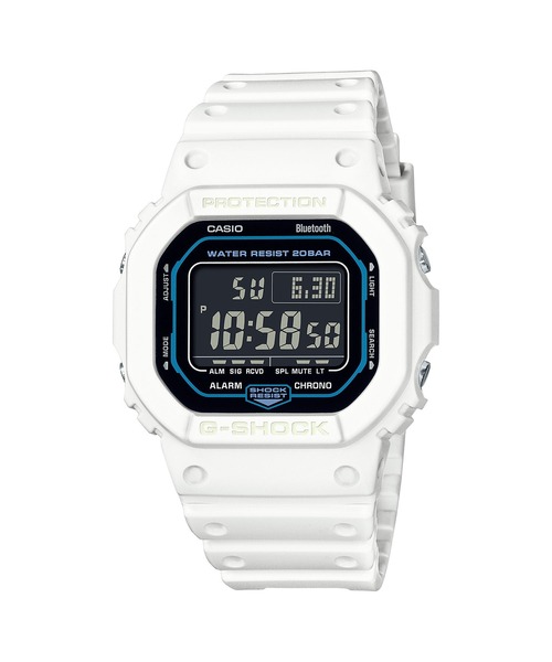 G-SHOCK 「G-SHOCK」 デジタル腕時計 FREE ホワイト×ブラック メンズ