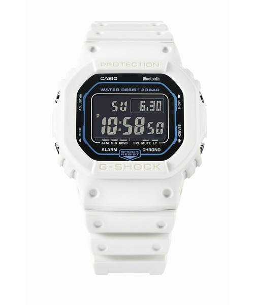 G-SHOCK 「G-SHOCK」 デジタル腕時計 FREE ホワイト×ブラック メンズ