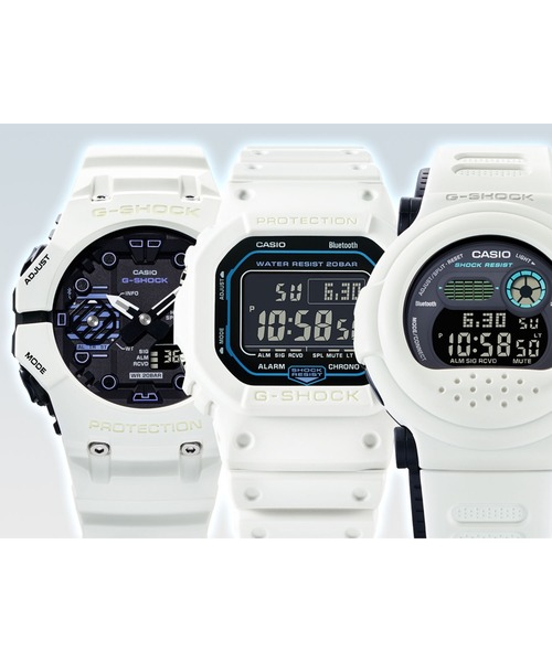 G-SHOCK 「G-SHOCK」 デジタル腕時計 FREE ホワイト×ブラック メンズ