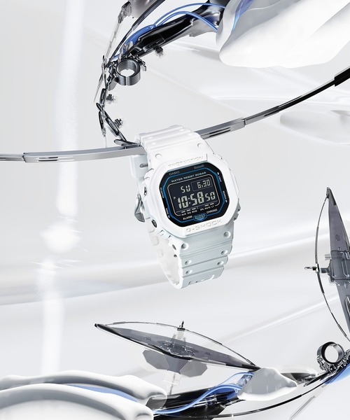 G-SHOCK ホワイトとブラック デジタル腕時計 G-SHOCK 「G-SHOCK」 デジタル腕時計 FREE ホワイト×ブラック メンズ