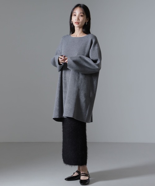 「NANO universe」 ニットワンピース FREE ベージュ レディース_画像5