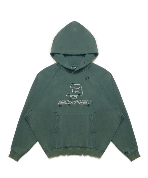 「MASONPRINCE」 プルオーバーパーカー S グリーン メンズ_画像8