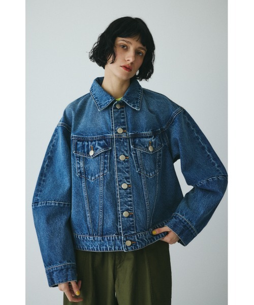 HeRIN.CYE デニムジャケット gジャン Round form denim jacket