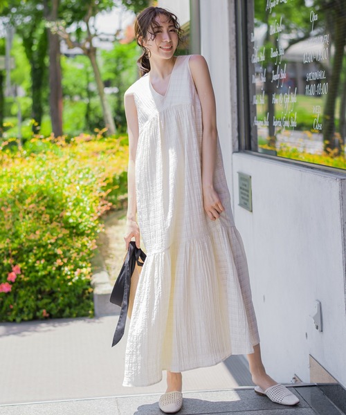 「VICKY」 ノースリーブワンピース M ブラック レディース_画像2
